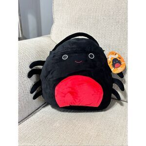 Squishmallows Bella The Spider trick-or-treat plush gift bag pale tote NWT’s